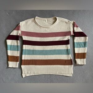 Maurices Colorblock Matte Chenille Sweater Size Small